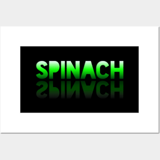 Spinach - Healthy Lifestyle - Foodie Food Lover - Graphic Typography Posters and Art